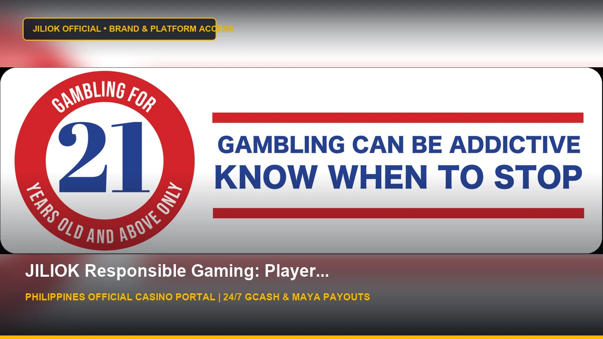 Responsible Gaming Program - Winford - JILIOK Casino Philippines