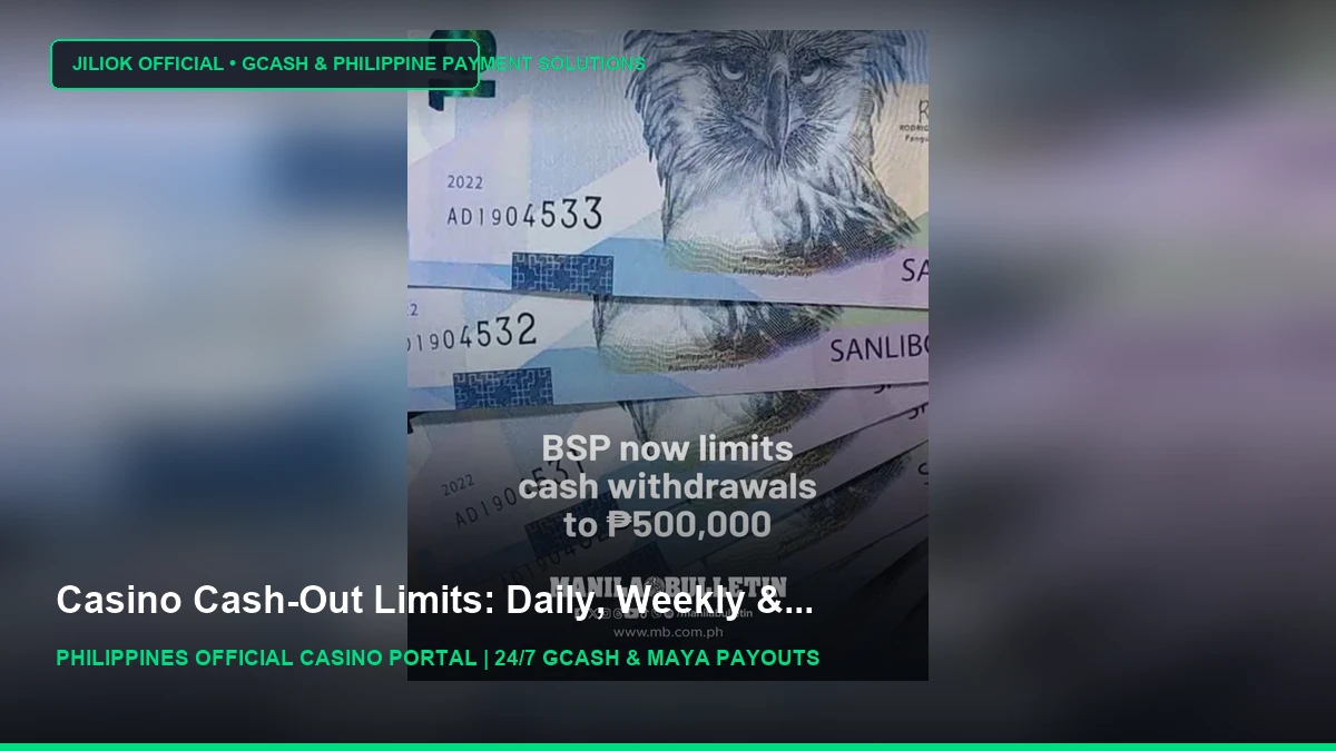 BSP now limits cash withdrawal to 500k : r/phinvest - JILIOK Casino Philippines
