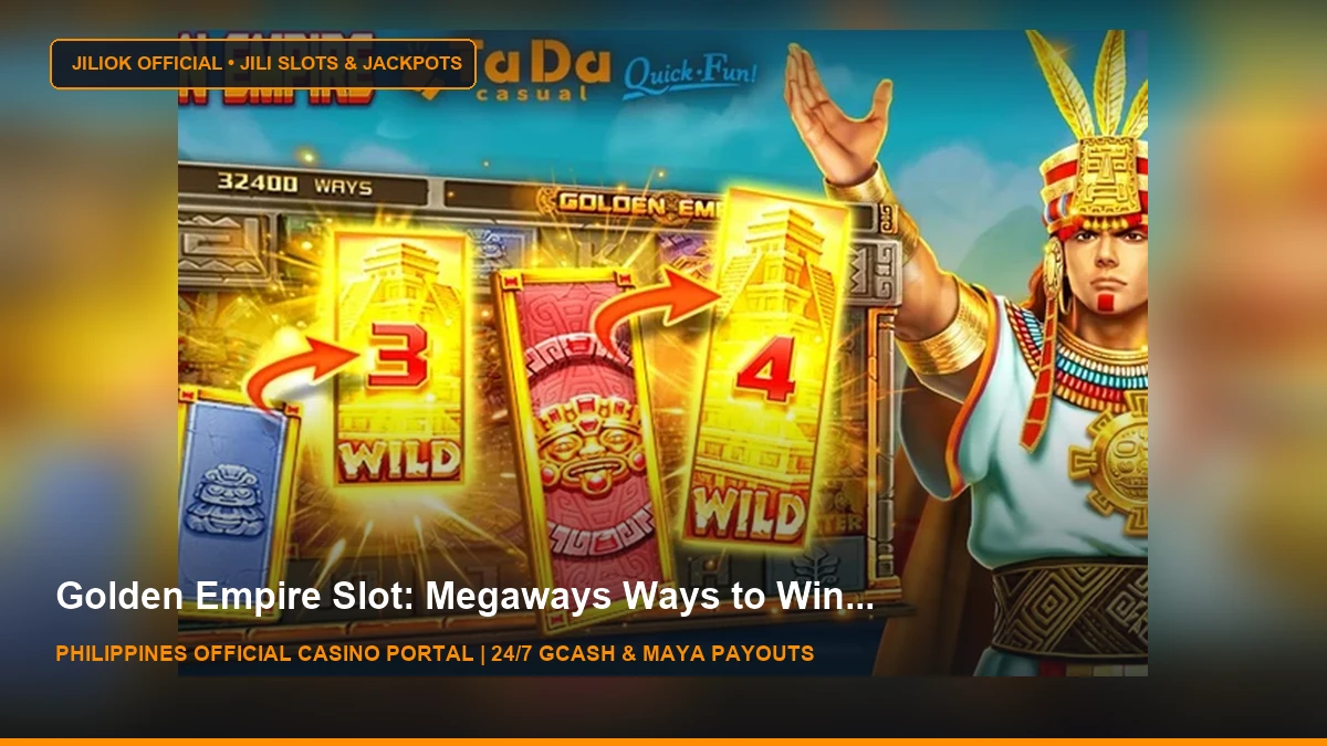 Golden Empire Jili Slot - PHTaya Inca Wilds & Multipliers - JILIOK Casino Philippines